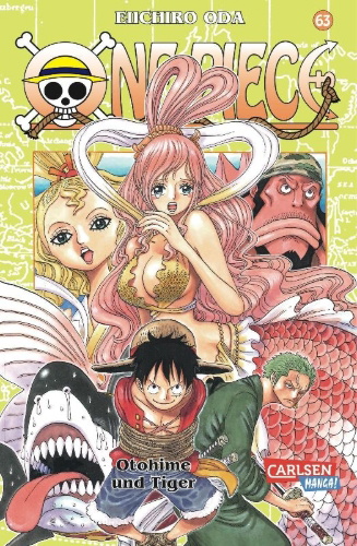 Buchcover und Innenansicht für das Buch: One Piece 63. Otohime und Tiger