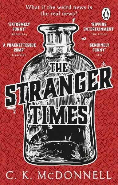 Buchcover und Innenansicht für das Buch: The Stranger Times
