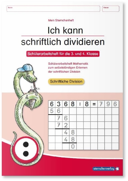 Buchcover und Innenansicht für das Buch: Ich kann schriftlich dividieren
