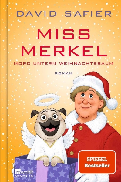 Buchcover und Innenansicht für das Buch: Miss Merkel: Mord unterm Weihnachtsbaum