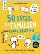 Buchcover und Innenansicht für das Buch: 50 Sätze, die Familien stark machen