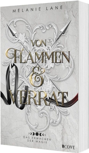Buchcover und Innenansicht für das Buch: Von Flammen & Verrat (Die Geschichte der Anderswelt 2)