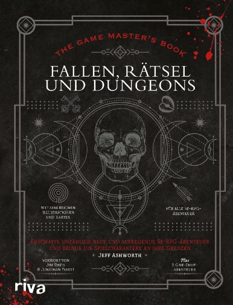 Buchcover und Innenansicht für das Buch: The Game Master's Book: Fallen, Rätsel und Dungeons