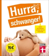 Buchcover und Innenansicht für das Buch: Hurra, schwanger!