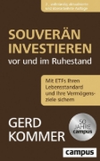 Buchcover und Innenansicht für das Buch: Souverän investieren vor und im Ruhestand