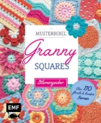 Buchcover und Innenansicht für das Buch: Grannys squares, fleurs et autres formes