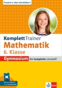 Buchcover und Innenansicht für das Buch: Klett KomplettTrainer Gymnasium Mathematik 6. Klasse