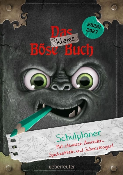 Buchcover und Innenansicht für das Buch: Das kleine Böse Buch - Schulplaner 2026/2027 (Das kleine Böse Buch)
