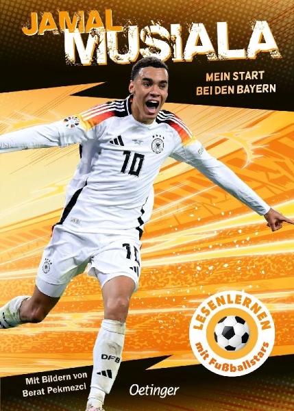 Buchcover und Innenansicht für das Buch: Jamal Musiala. Mein Start bei den Bayern