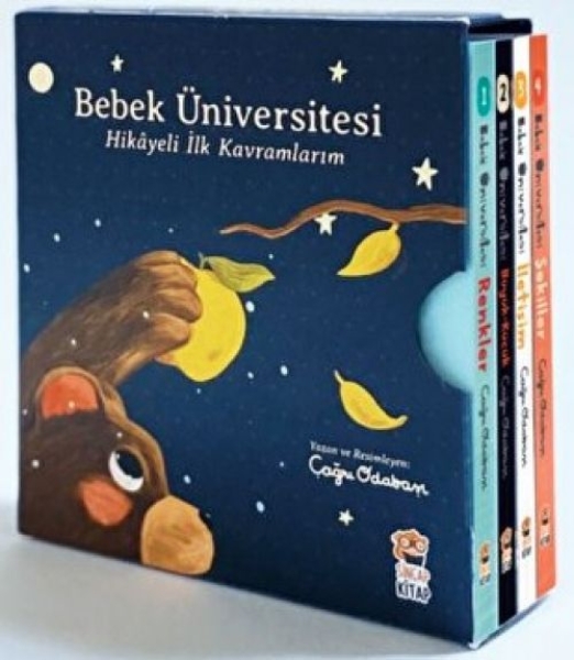 Buchcover und Innenansicht für das Buch: Bebek Üniversitesi - Hikayeli Ilk Kavramlarim Set (4 Kitap)