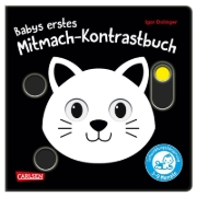 Buchcover und Innenansicht für das Buch: Babys erstes Mitmach-Kontrastbuch