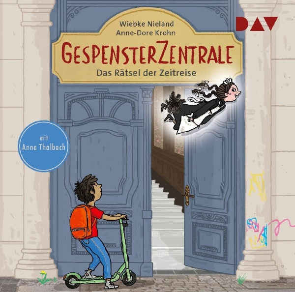 Buchcover und Innenansicht für das Buch: Gespensterzentrale - Teil 1: Das Rätsel der Zeitreise