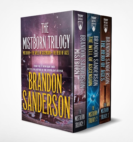 Buchcover und Innenansicht für das Buch: Mistborn Boxed Set I