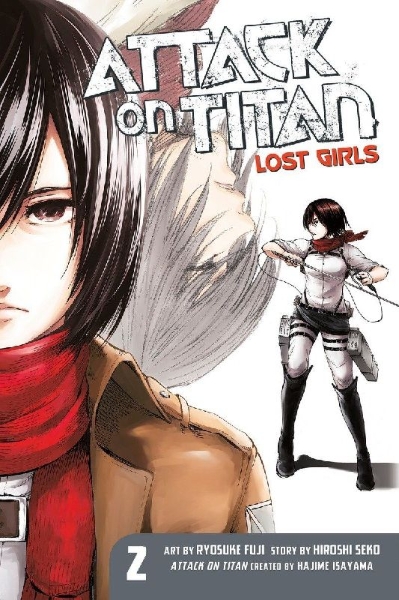 Buchcover und Innenansicht für das Buch: Attack on Titan: Lost Girls The Manga 2