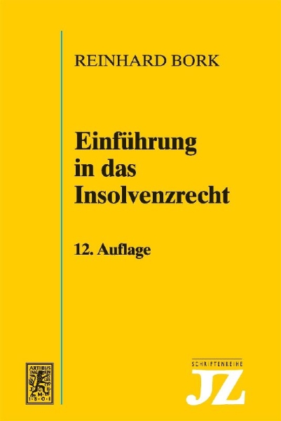 Buchcover und Innenansicht für das Buch: Einführung in das Insolvenzrecht