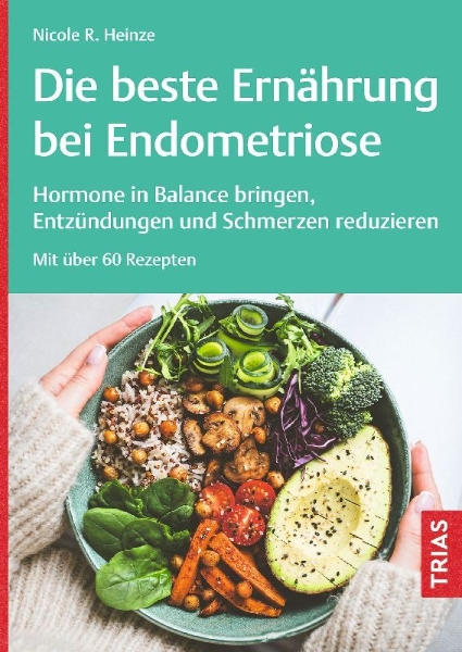 Buchcover und Innenansicht für das Buch: Die beste Ernährung bei Endometriose