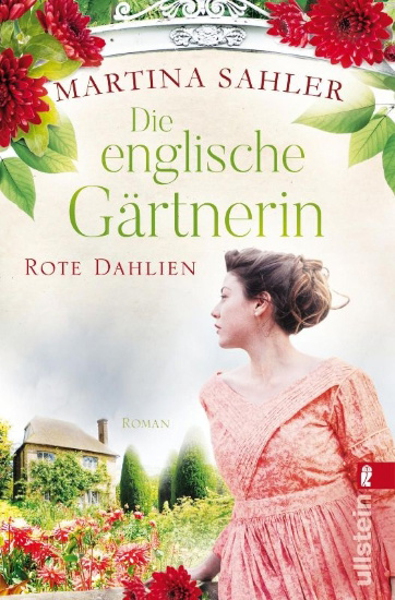 Buchcover und Innenansicht für das Buch: Die englische Gärtnerin - Rote Dahlien