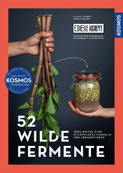 Buchcover und Innenansicht für das Buch: 52 wilde Fermente