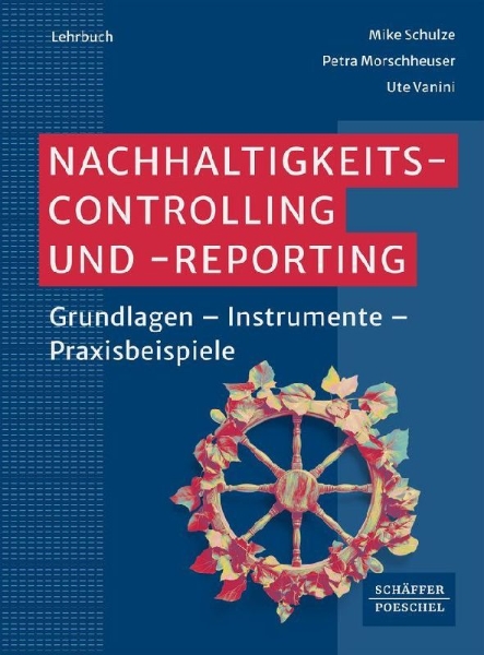 Buchcover und Innenansicht für das Buch: Nachhaltigkeitscontrolling und -reporting