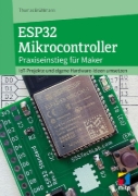 Buchcover und Innenansicht für das Buch: ESP32 Mikrocontroller