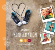 Buchcover und Innenansicht für das Buch: Meine Konfirmation - Erinnerungsalbum