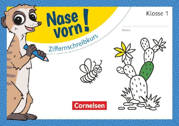 Buchcover und Innenansicht für das Buch: Nase vorn! - Mathematik 1. Schuljahr - Ziffernschreibkurs