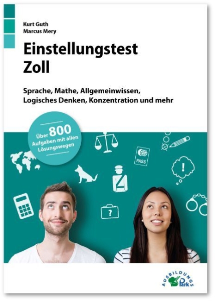 Buchcover und Innenansicht für das Buch: Einstellungstest Zoll