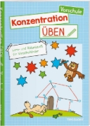 Buchcover und Innenansicht für das Buch: Konzentration üben. Vorschule