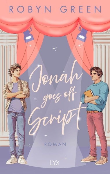 Buchcover und Innenansicht für das Buch: Jonah Goes Off Script