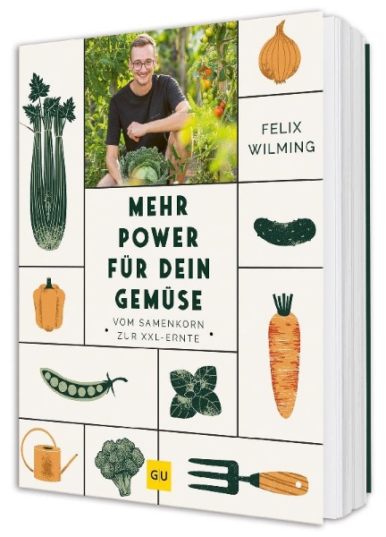 Buchcover und Innenansicht für das Buch: Mehr Power für dein Gemüse