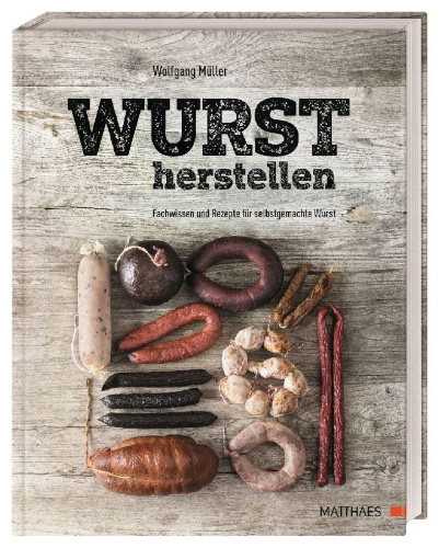 Buchcover und Innenansicht für das Buch: Wurst herstellen