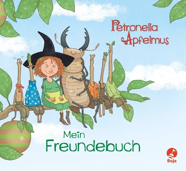 Buchcover und Innenansicht für das Buch: Petronella Apfelmus - Freundebuch