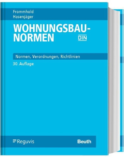 Buchcover und Innenansicht für das Buch: Wohnungsbau-Normen