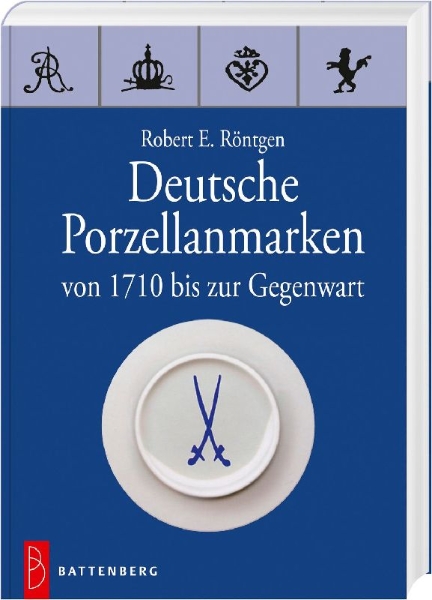 Buchcover und Innenansicht für das Buch: Deutsche Porzellanmarken
