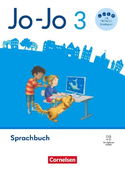 Buchcover und Innenansicht für das Buch: Jo-Jo Sprachbuch 3. Schuljahr - Allgemeine Ausgabe 2024 - Sprachbuch mit FRESCH-Karte, Lernspurenheft und digitalen Medien