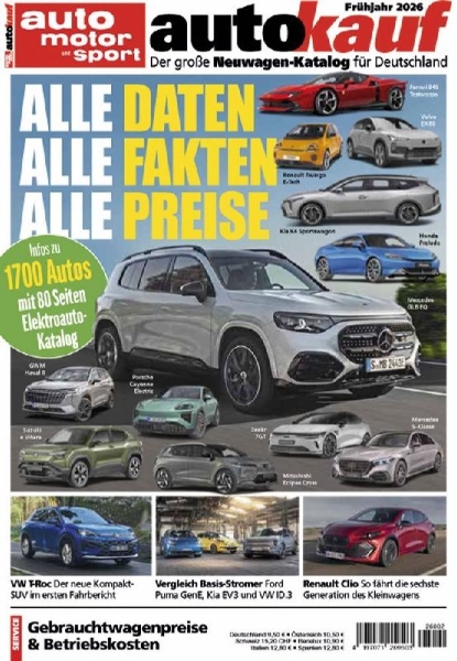 Buchcover und Innenansicht für das Buch: autokauf 02/2026 Frühjahr