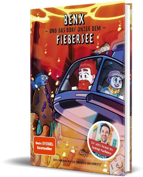 Buchcover und Innenansicht für das Buch: Benx und das Dorf unter dem Fiebersee
