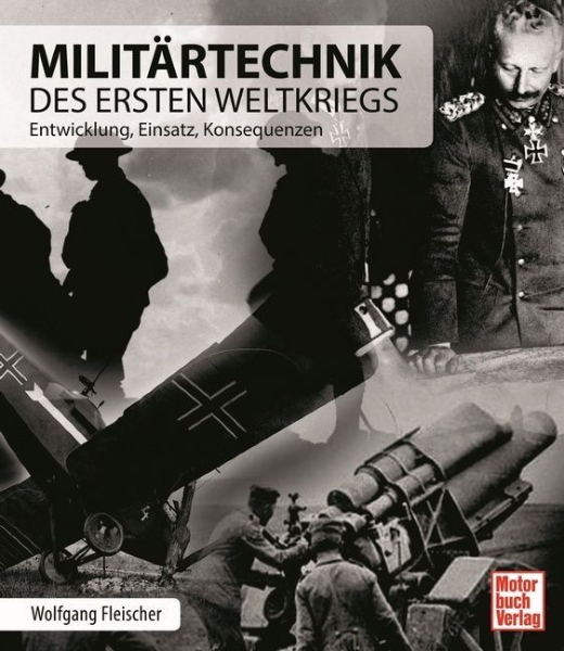 Buchcover und Innenansicht für das Buch: Militärtechnik des Ersten Weltkriegs