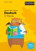 Buchcover und Innenansicht für das Buch: Wissen - Üben - Testen: Deutsch 2. Klasse