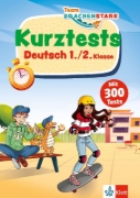 Buchcover und Innenansicht für das Buch: Team Drachenstark: Kurztests Deutsch 1./2. Klasse