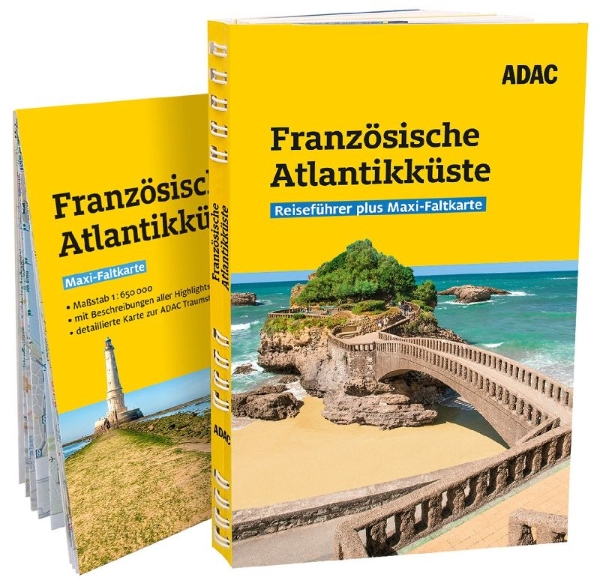 Buchcover und Innenansicht für das Buch: ADAC Reiseführer plus Französische Atlantikküste