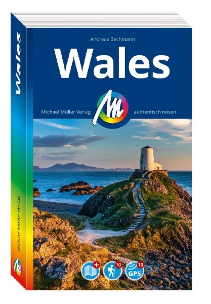 Buchcover und Innenansicht für das Buch: MICHAEL MÜLLER REISEFÜHRER Wales