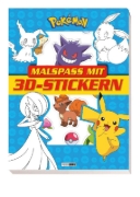 Buchcover und Innenansicht für das Buch: Pokémon: Malspaß mit 3D-Stickern