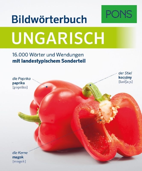 Buchcover und Innenansicht für das Buch: PONS Bildwörterbuch Ungarisch