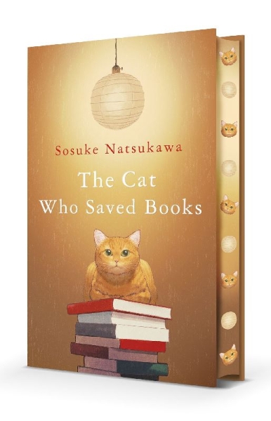 Buchcover und Innenansicht für das Buch: The Cat Who Saved Books