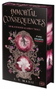 Buchcover und Innenansicht für das Buch: Immortal Consequences - Die Blackwood Academy Trials