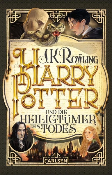 Buchcover und Innenansicht für das Buch: Harry Potter and the Deathly Hallows