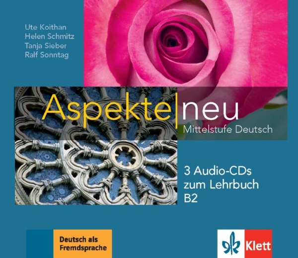 Buchcover und Innenansicht für das Buch: Aspekte neu B2. 3 Audio-CDs zum Lehrbuch