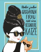 Buchcover und Innenansicht für das Buch: Hinter jeder großartigen Frau steht eine besondere Katze
