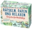 Buchcover und Innenansicht für das Buch: Rätsel, Raten und Relaxen